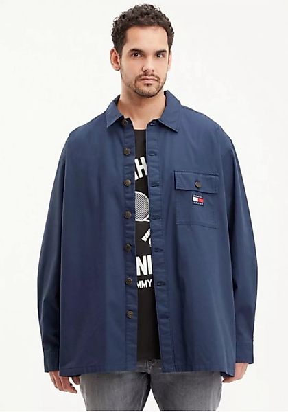 Tommy Jeans Plus Langarmhemd TJM PLUS CLASSIC SOLID OVERSHIRT günstig online kaufen