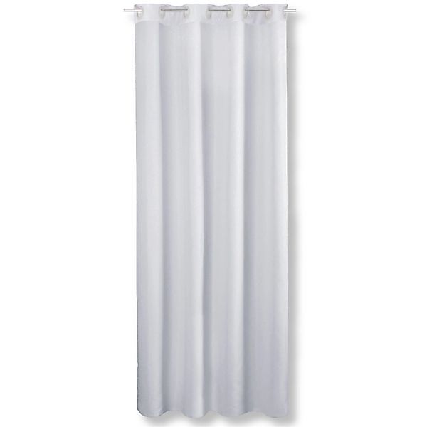 Bestlivings Dekoschal Ellen Ösen 140 cm x 225 cm Hellgrau günstig online kaufen