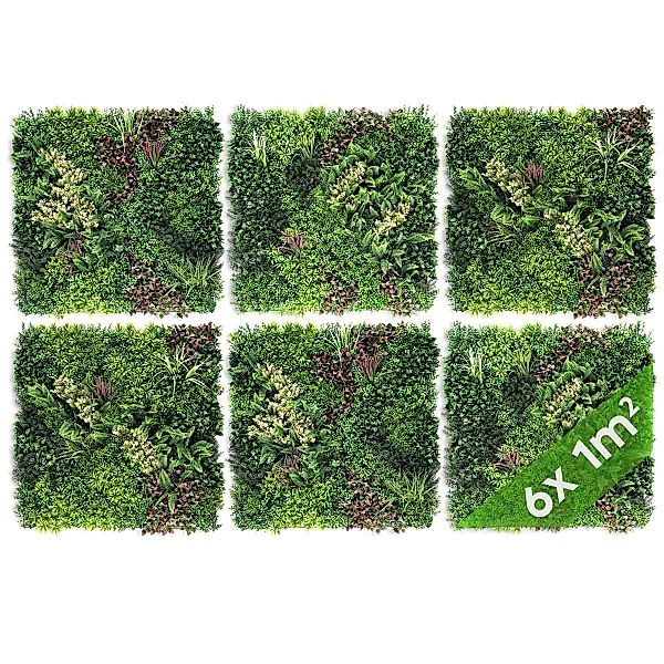 Kunstpflanze Künstliche Pflanzenwand XL Indoor & günstig online kaufen