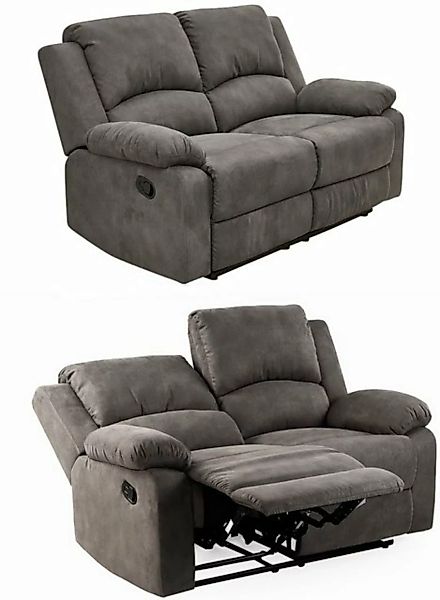 luma-home 2-Sitzer 15130, Sofa mit halbautomatischer Relaxfunktion 148 cm b günstig online kaufen