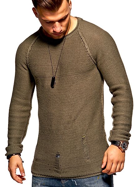 2Y Premium Strickpullover "JOSCHUA", mit Destroyed-Elementen günstig online kaufen