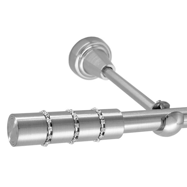 BASIT Gardinenstange Rohr Edelstahloptik 16 mm günstig online kaufen