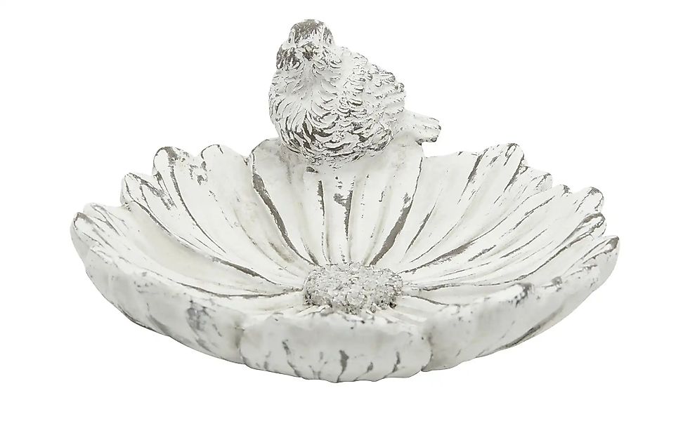 HOME STORY Vogeltränke   ¦ weiß ¦ Polyresin (Kunstharz) ¦ Maße (cm): B: 22, günstig online kaufen