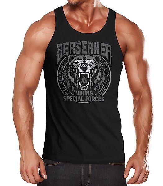 Neverless Tanktop Herren Tank-Top Berserker Bär günstig online kaufen