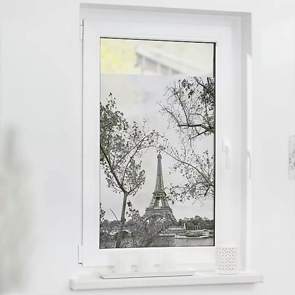 LICHTBLICK Fensterfolie Paris Paris Paris schwarz weiß B/L: ca. 50x100 cm günstig online kaufen