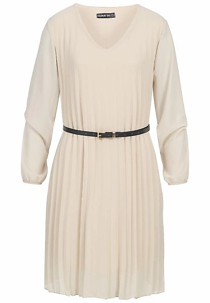 CLOUD 5IVE Shirtkleid "CLOUD 5IVE Cloud 5ive Pleated Dress with belt" 1 Stk günstig online kaufen