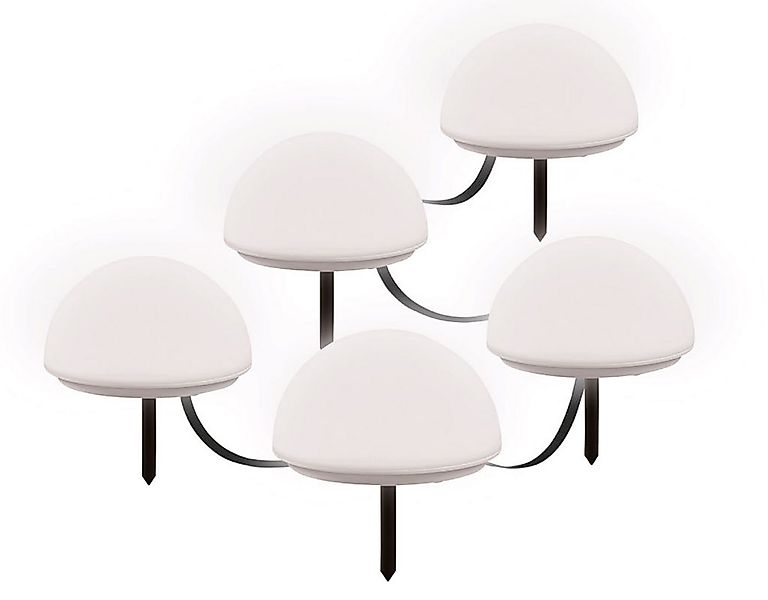 Livarno home Gartenleuchte Livarno home LED-Bodenlichterkette 5er dimmbar Z günstig online kaufen