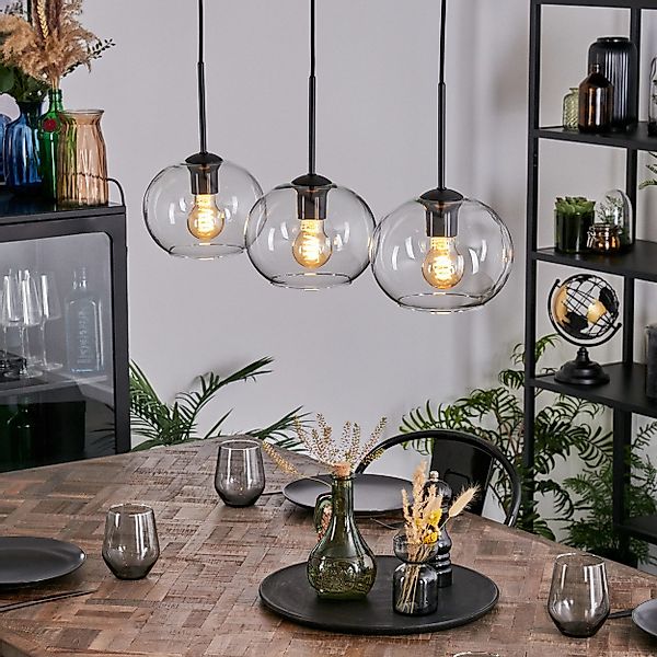 hofstein Hängeleuchte Hängelampe aus Metall/Glas in günstig online kaufen