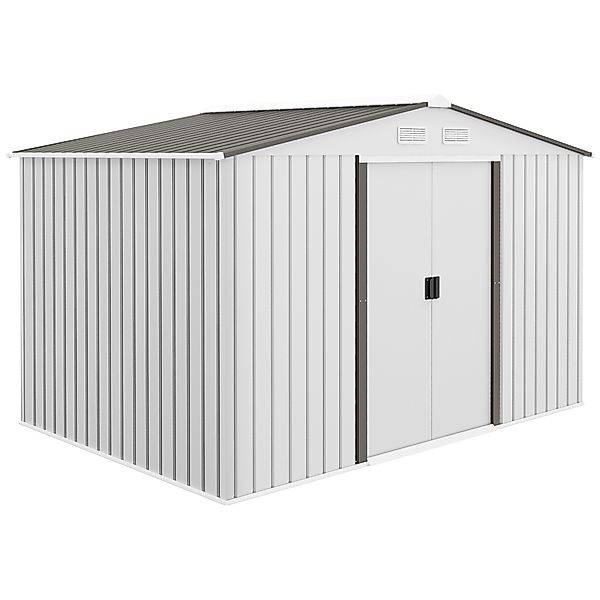 Outsunny Metall-Gartenhaus, 5 m² 277x195x192 cm, Metall-Gartenschuppen mit günstig online kaufen