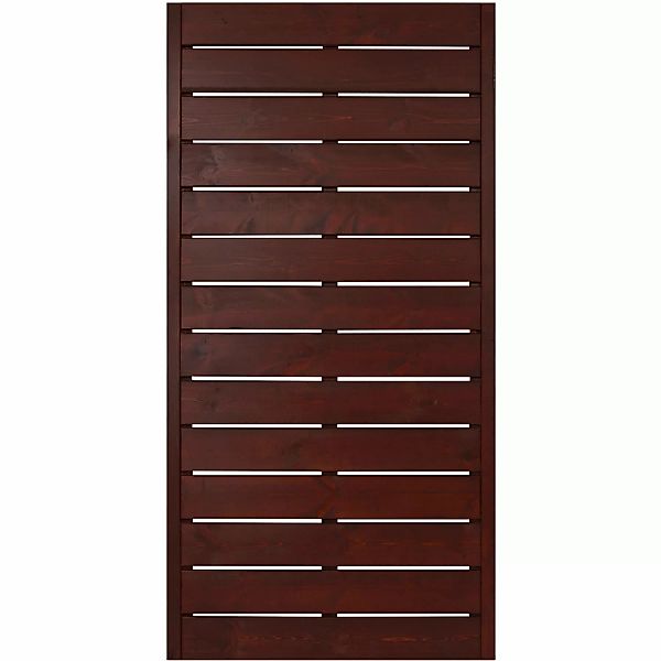 Sichtschutzzaunelement Faro Braun lackiert 180 cm x 90 cm günstig online kaufen