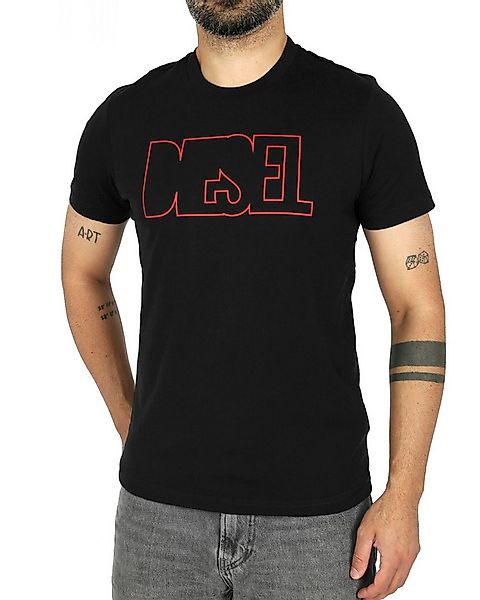Diesel Rundhalsshirt Slim Fit Logo Shirt - T-DIEGOR 250215 günstig online kaufen