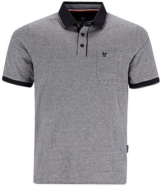 Hajo Poloshirt Herren Jacquard-Poloshirt günstig online kaufen