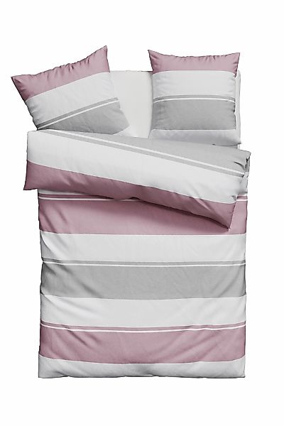 OTTO home Bettwäsche "Yonne" 3 Stk. tlg. in frischen Farben, gestreifte Bet günstig online kaufen