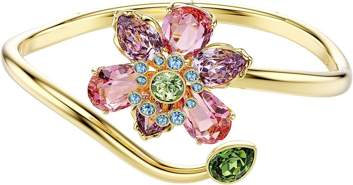 Swarovski Armreif Schmuck Geschenk Idyllia Armreif Blume, mit Swarovski® Kr günstig online kaufen