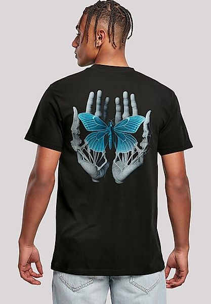 F4NT4STIC T-Shirt Skelett Hände Schmetterling Premium Qualität günstig online kaufen