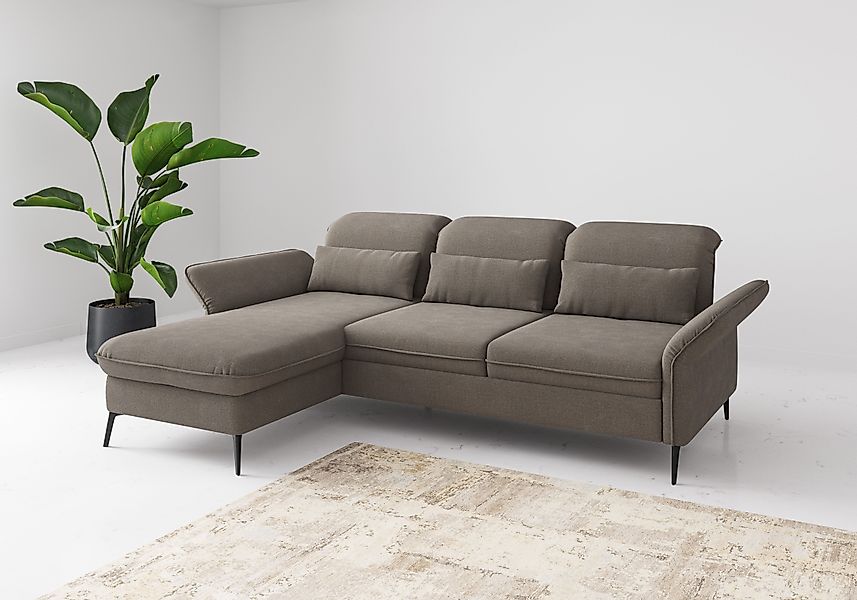 sit&more Ecksofa »Emely, inkl. Sitztiefenverstellung« wahlweise mit Bettfun günstig online kaufen