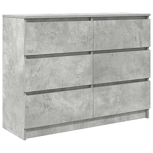 vidaXL Sideboard Sideboard Betongrau 100x35x76 cm günstig online kaufen