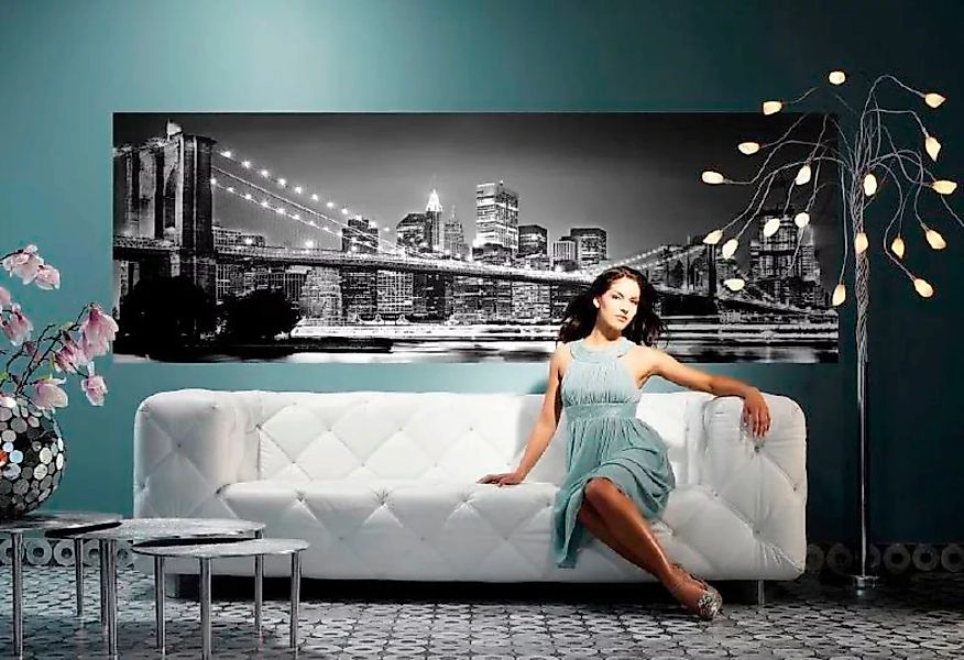 Komar Fototapete Brooklyn Bridge 368 cm x 127 cm FSC® günstig online kaufen