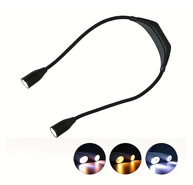 VIVIHEYDAY LED Leselampe LED Leselampe Hals, Leselampe Buch mit 3 Farben & günstig online kaufen