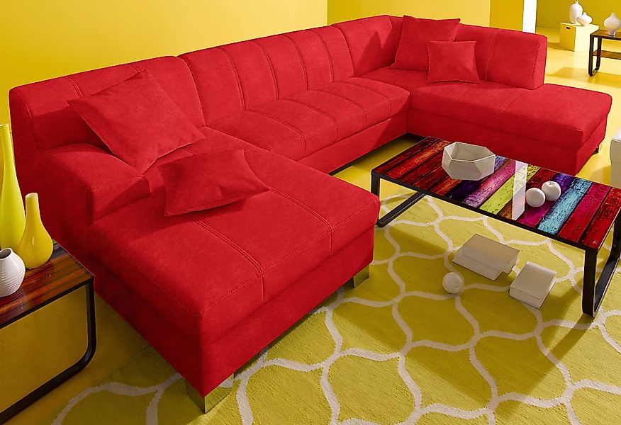 DOMO collection Wohnlandschaft "Turah moderne Steppung, incl. Zierkissen, a günstig online kaufen