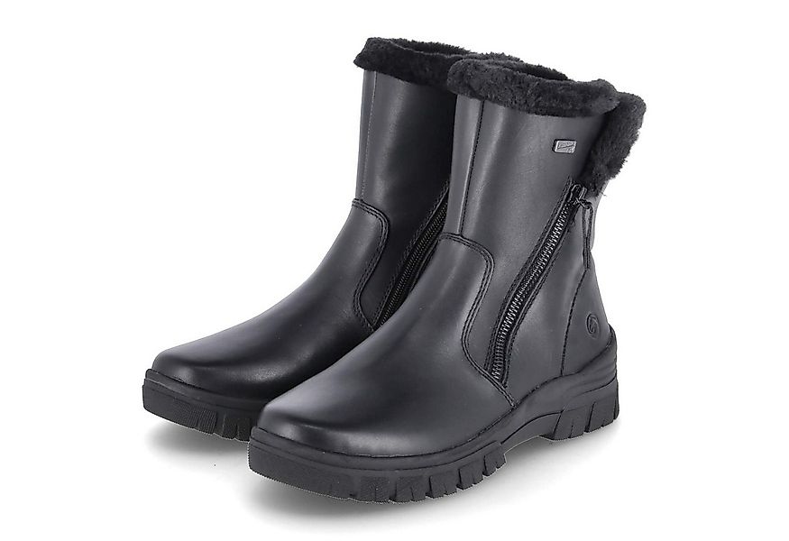Remonte Remonte D0E78-00 Damen Glattleder schwarz Winterstiefel günstig online kaufen