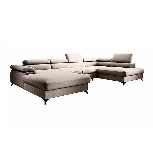 NEXT COLLECTION Ecksofa PLAZA U, B:350/T:205/H:95 CM, T30-Schaum + gewellte günstig online kaufen
