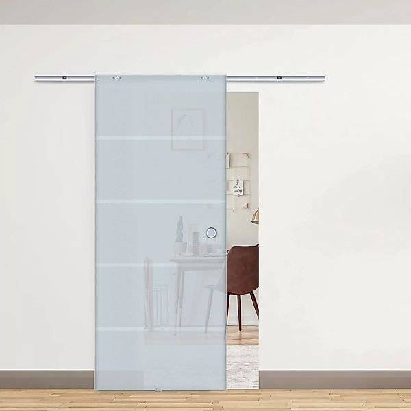 HOMCOM Schiebetür Glasschiebetür (Zimmertür, 1-St., Glastür), günstig online kaufen