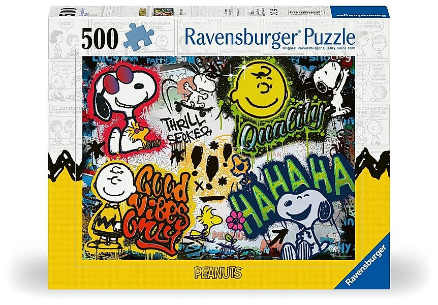 Ravensburger Puzzle Erwachsenenpuzzle 500 Teile - Peanuts Graffiti, 500 Puz günstig online kaufen