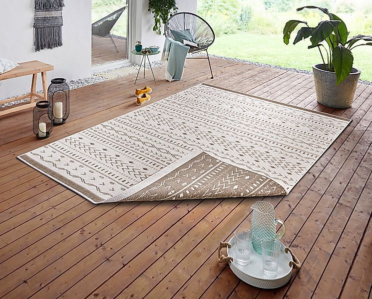 NORTHRUGS Teppich »Kuba Wendeteppich«, rechteckig, 5 mm Höhe, In-& Outdoor, günstig online kaufen