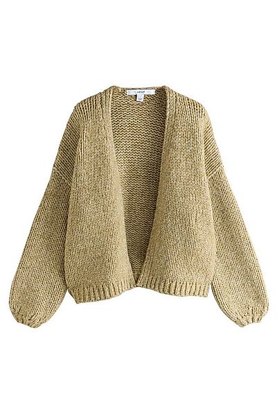 Next Strickjacke Weiche Strickjacke im Grobstrick mit Wolle (1-tlg) günstig online kaufen