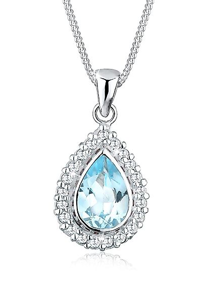 Elli Kette mit Anhänger Zirkonia Topas günstig online kaufen