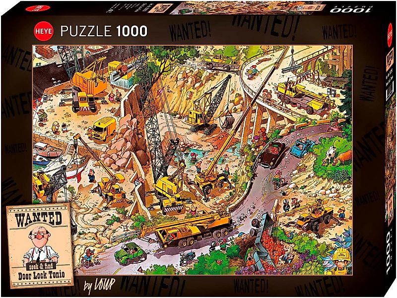 HEYE Puzzle Lock Tonio / Wanted!, 1000 Puzzleteile, Made in Germany günstig online kaufen