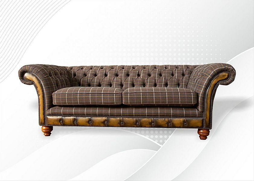 JVmoebel Chesterfield-Sofa Chesterfield-Sofa hochwertig Handarbeit massiv H günstig online kaufen