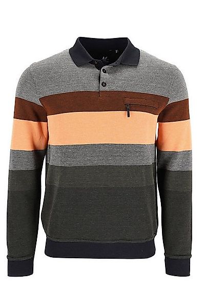 Hajo Poloshirt Polo-Sweatshirt mit Knopfleiste günstig online kaufen