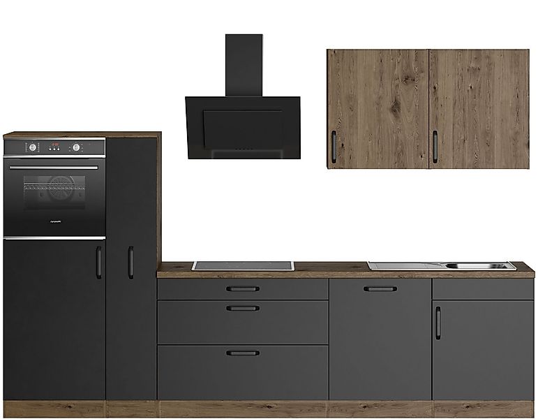 wiho Küchen Küchenzeile Elba, wahlweise mit Hanseatic E-Geräten, Breite 310 günstig online kaufen
