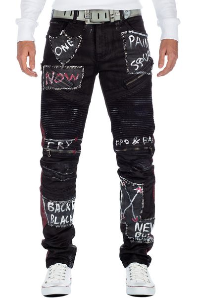 Cipo & Baxx Bikerjeans Herren straight günstig online kaufen