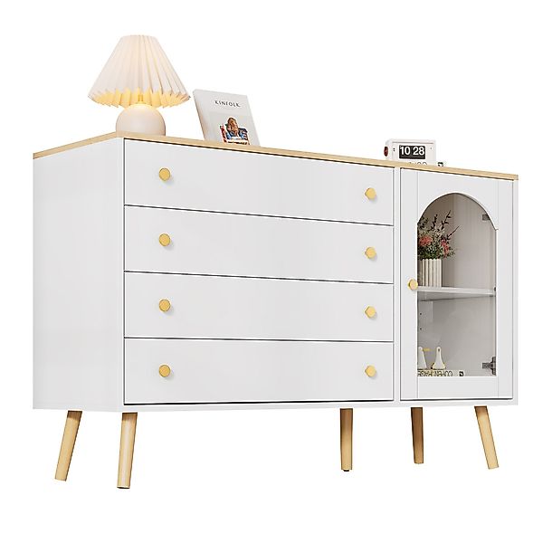 HAUSS SPOLE Wohnzimmer-Set Kommode mit 4 günstig online kaufen