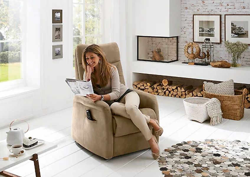 HUKLA Sessel »HU-RV15025« Wahlweise 1- oder 2-motorische Verstellung, inkl. günstig online kaufen