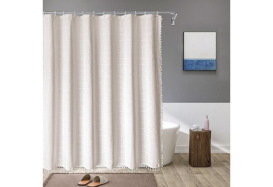 OKWISH Duschvorhang Badewannenvorhang Stoffvorhang Badezimmer Vorhang Breit günstig online kaufen