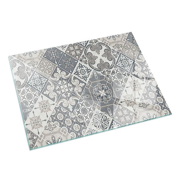 Tulup Glasplatte für Kamin Dekoratives Mosaikmuster Kamin Glasplatte Rechte günstig online kaufen