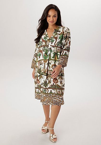 Aniston PLUS Blusenkleid mit farbenfrohem Safari Print - NEUE KOLLEKTION günstig online kaufen