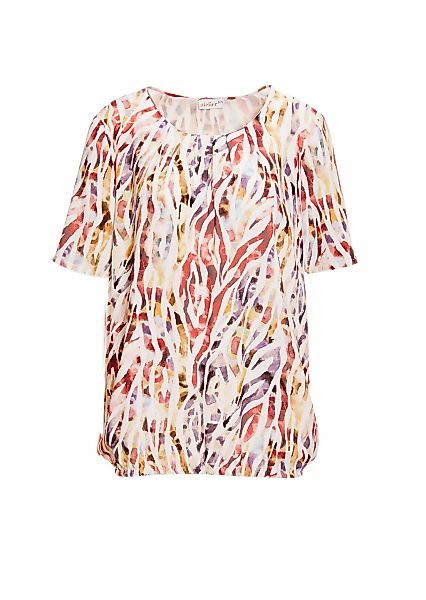 GOLDNER Druckbluse "Farbbrillante Druckbluse mit liebevollen Details" günstig online kaufen