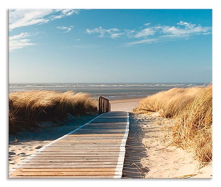Artland Küchenrückwand "Nordseestrand auf Langeoog - Steg", (1 tlg.), Alu S günstig online kaufen