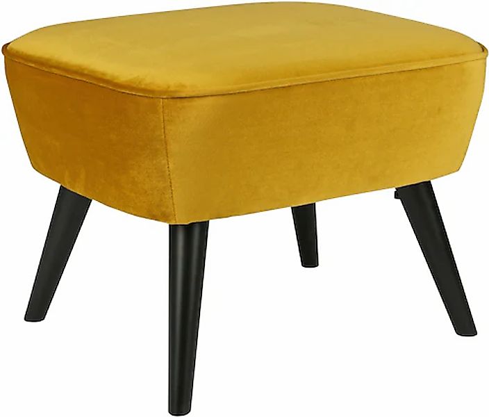 WOOOD Hocker »Sara«, mit Samtstoff gepolstert, rechteckige Form, H 41 cm x günstig online kaufen