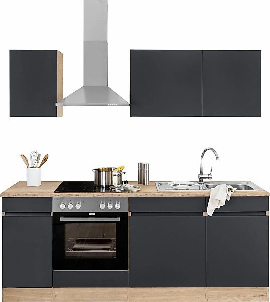 OPTIFIT Küchenzeile "Roth" Breite 210 cm, wahlweise mit E-Geräten, Push-to- günstig online kaufen