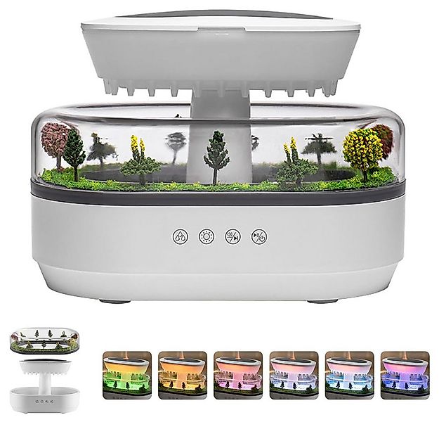 TUWENA Diffuser 7 Farben LED Regentropfen Aromatherapie Maschine Luftbefeuc günstig online kaufen