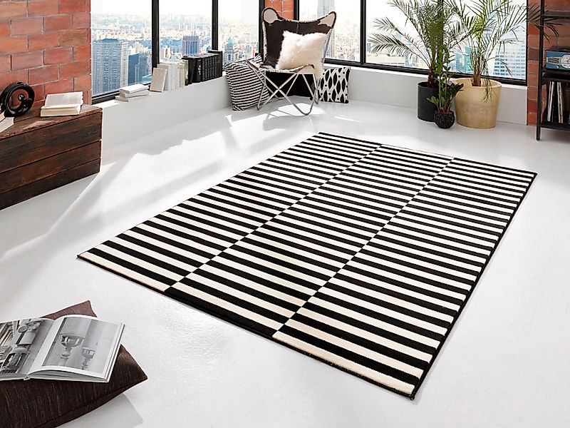 HANSE Home Teppich »Panel«, rechteckig, 9 mm Höhe, Kurzflor, Läufer, Streif günstig online kaufen