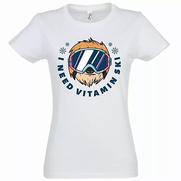 Youth Designz T-Shirt I Need Vitamin Ski Damen T-Shirt mit trendigem Frontp günstig online kaufen