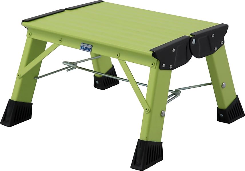 KRAUSE Trittleiter "Treppy Plusline grün" Aluminium, 1x1 Stufen, Arbeitshöh günstig online kaufen