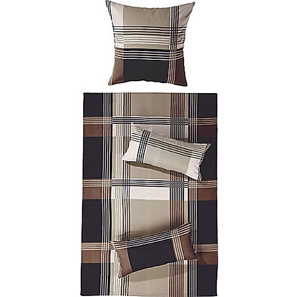 Erwin Müller Bettwäsche Bettwäsche, Biber, Edelflanell Karo günstig online kaufen